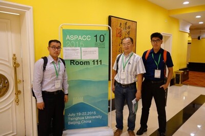 Professor Shou-Yin Yang led Ph.D. student Min-Sheng Wu to a conference in South Korea
